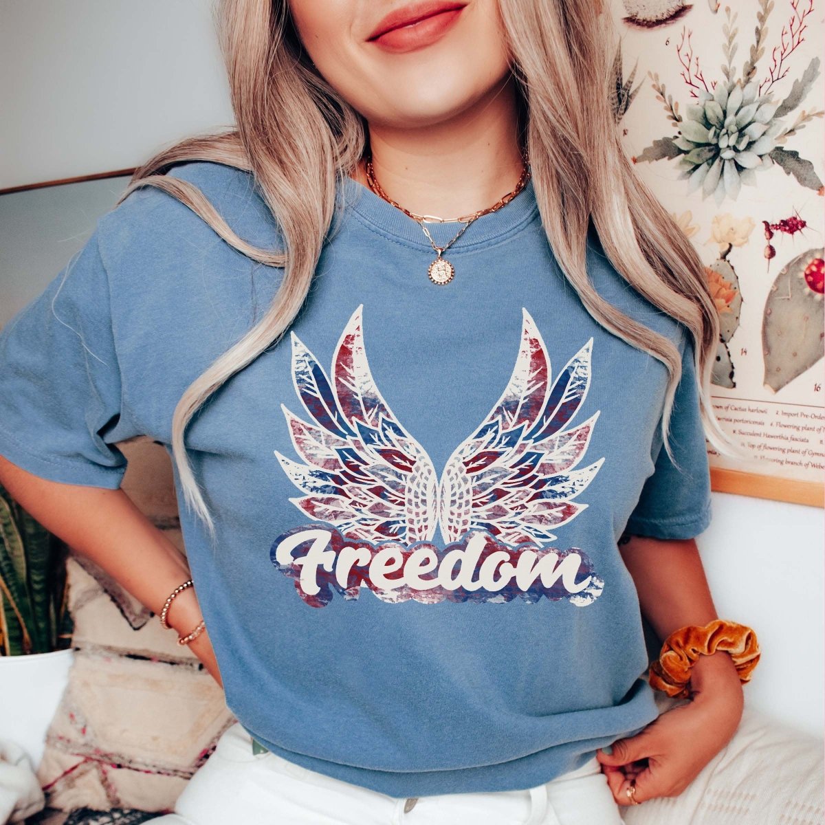 Freedom Set us Free Comfort Colors Tee - Limeberry Designs T-Shirt