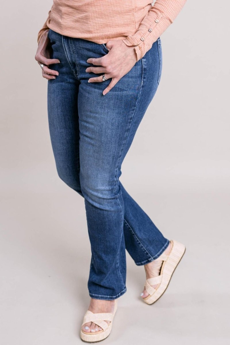 KanCan - Lexie High Rise Single Cuff Skinny Straight Jeans