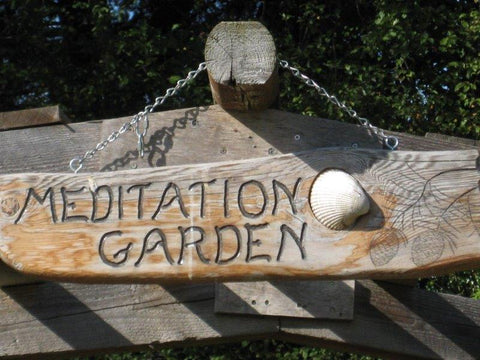 Anderton Therapeutic Meditation Garden sign