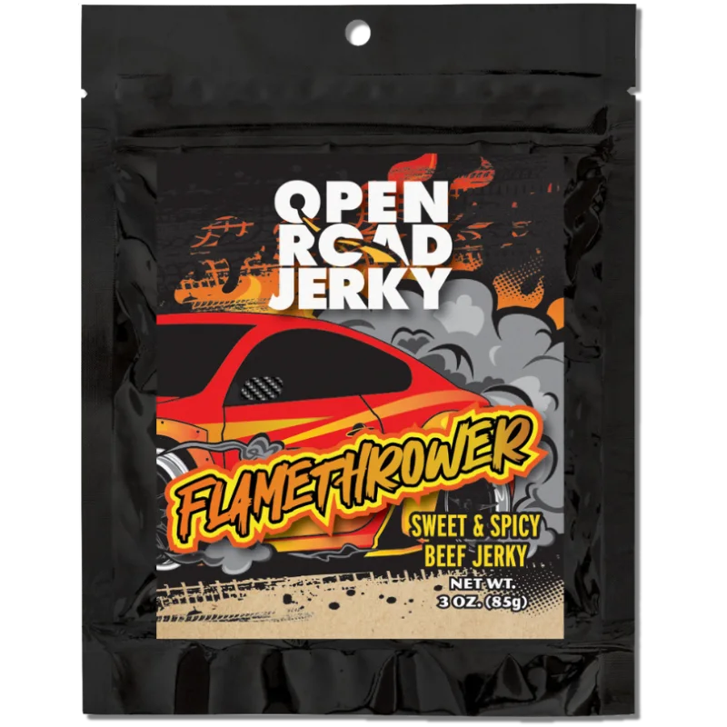 Open Road Jerky Flamethrower Sweet & Spicy Beef Jerky, 3.0-oz