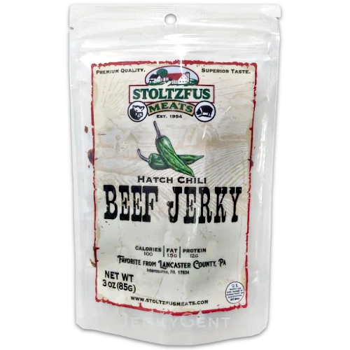 Stoltzfus Meats Hatch Green Chile Beef Jerky, 3.0-oz