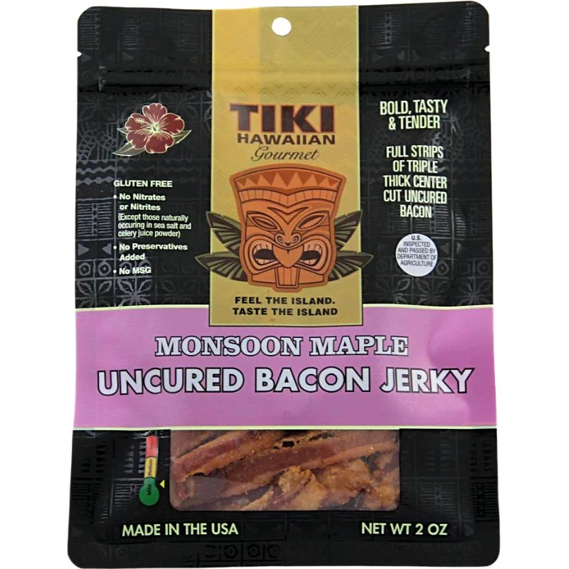 Tiki Hawaiian Monsoon Maple Bacon Jerky, 2.0-oz
