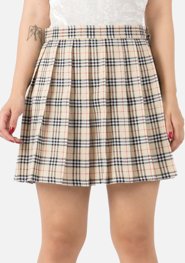 Bambi High Waisted Pleated Skirt (4 Colors) - AlienMood