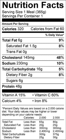 grilled BBQ chicken with veggie skewers nutrition facts