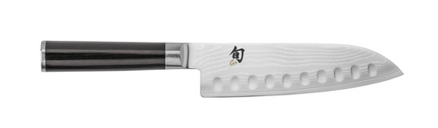 Shun Santoku Cuchillo hueco clásico de 7"