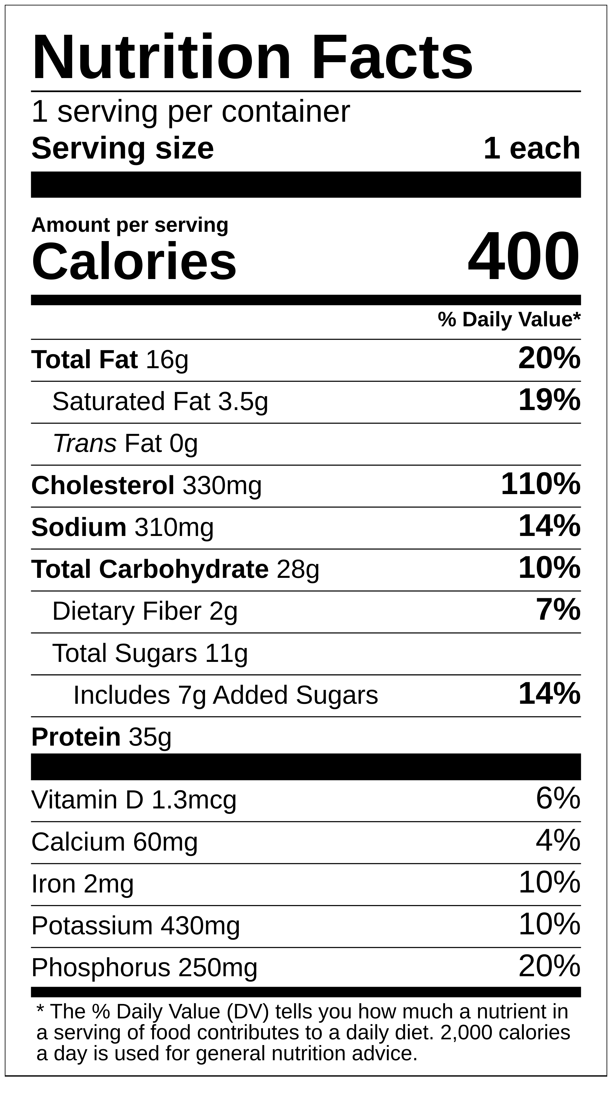 WAFFLES & MAPLE TURKEY SAUSAGE nutrition label