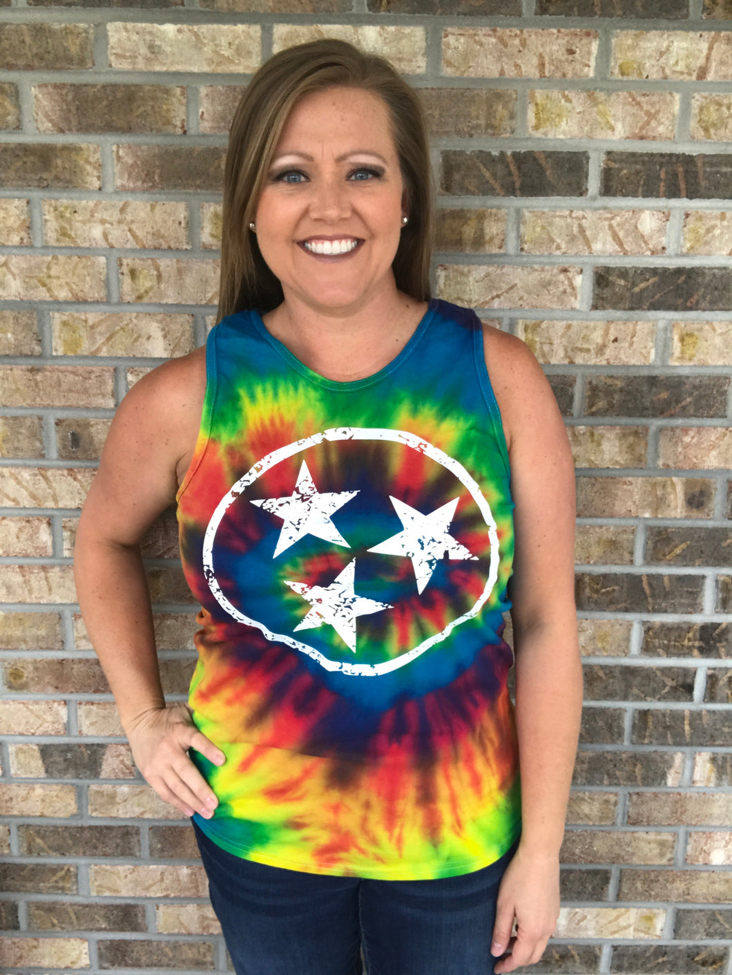 Tri-Star Tie Dye Tank