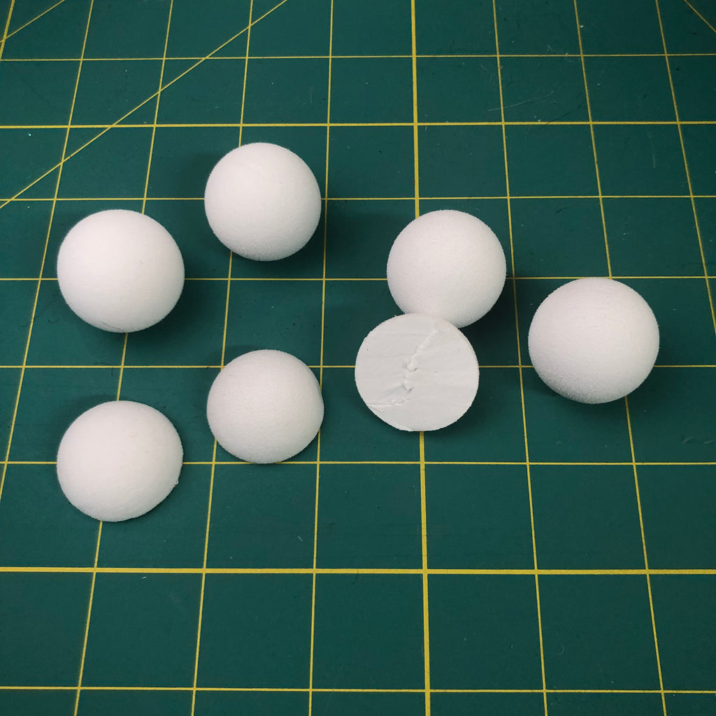 M00950 MOREZMORE 2 Styrofoam Foam Modeling Balls 3 for Doll Puppet Head  Body A60