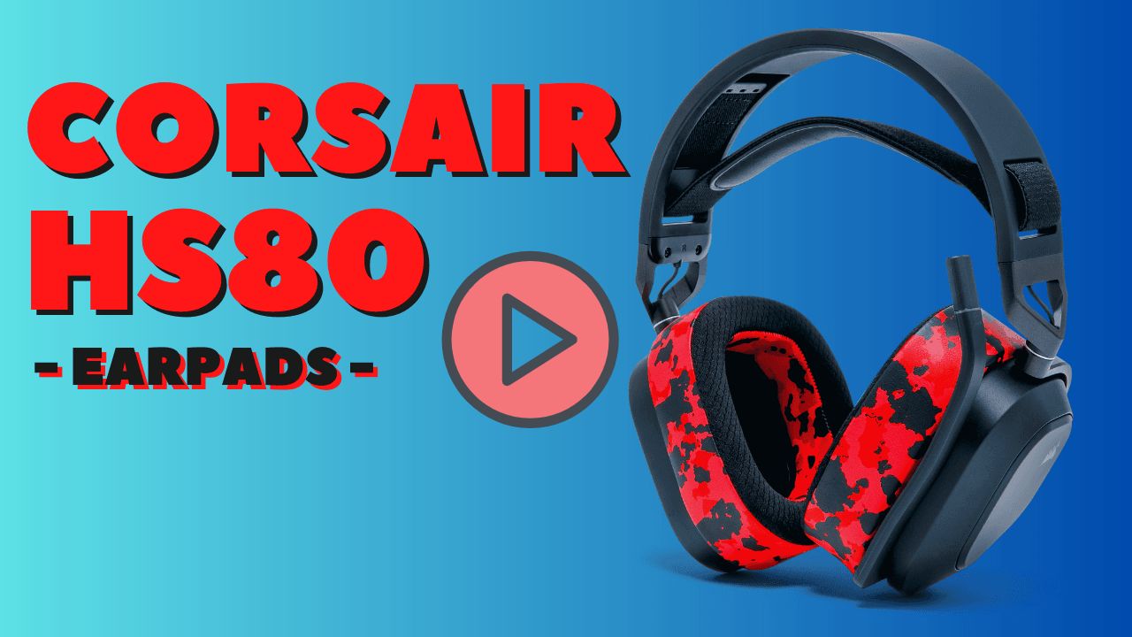 how to replace corsair hs80 earpads