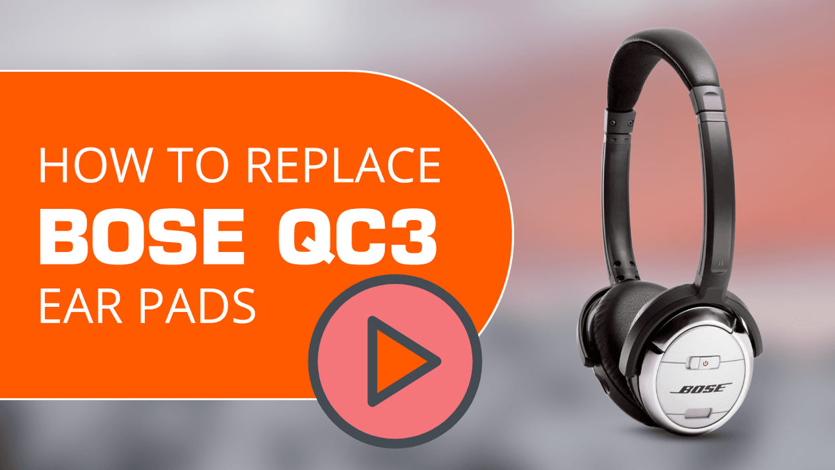 How to replace Bose QC3 Ear pads