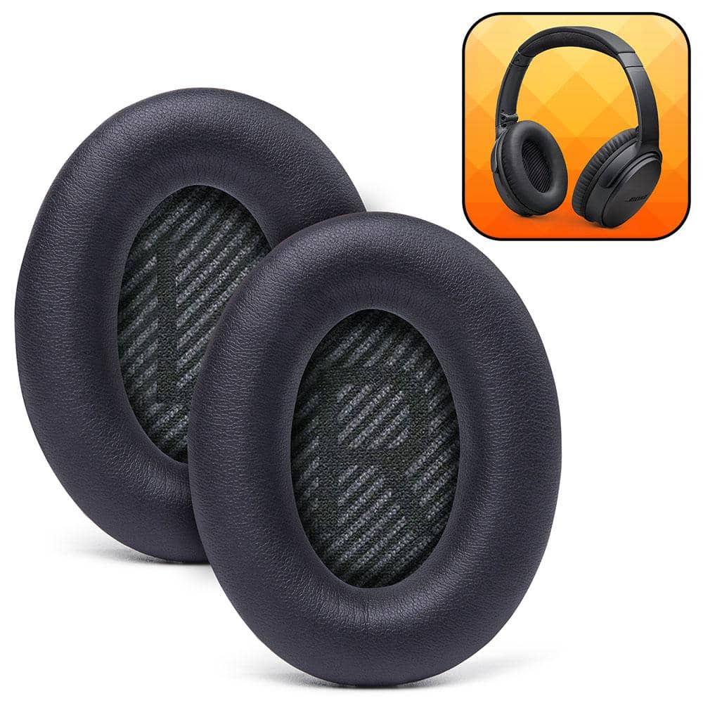 Bose QC35 Replacement Ear Pads by Wicked Cushions Black