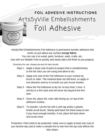 Foil Adhesive Instructions