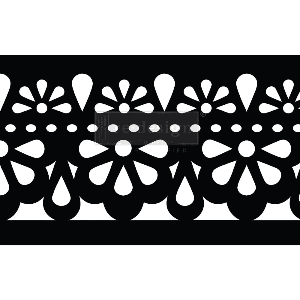 MENDHI BORDER Stick & Style Stencil Roll (Design size 15.24cm x