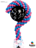 Gender Reveal Boy or Girl 7 foot Question Mark Balloon Column