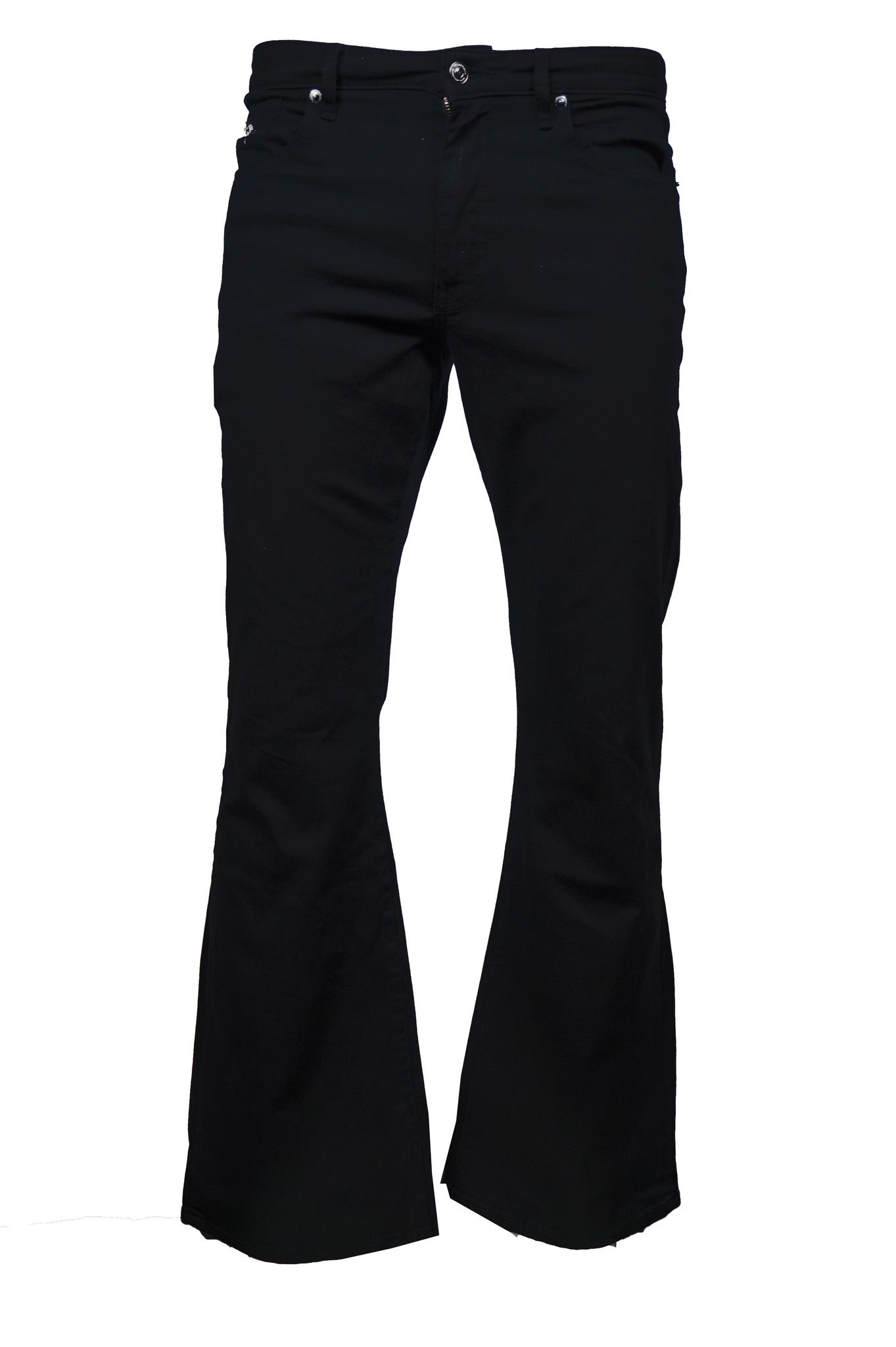 mens black flared jeans