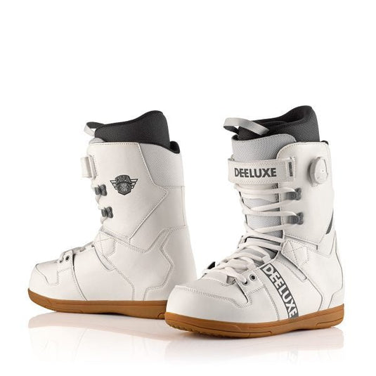 Deeluxe ID Dual Boa White Snowboard Boots 2024 – FULLSEND SKI AND