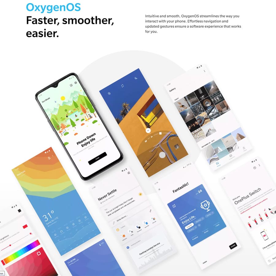 2019 New OnePlus 7 Android 9.0 Mobile Phone 8GB 256GB Snapdragon855 Octa core 6.412340x1080p 19.5:9 Fullscreen 3700mAh NFC 48MP
