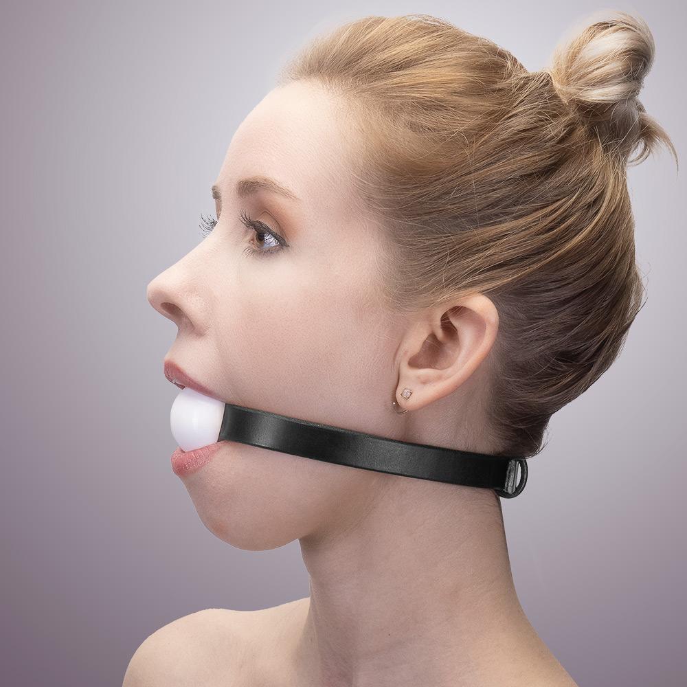 sm Ball Gag With Leather Collar Lvx Supply Co