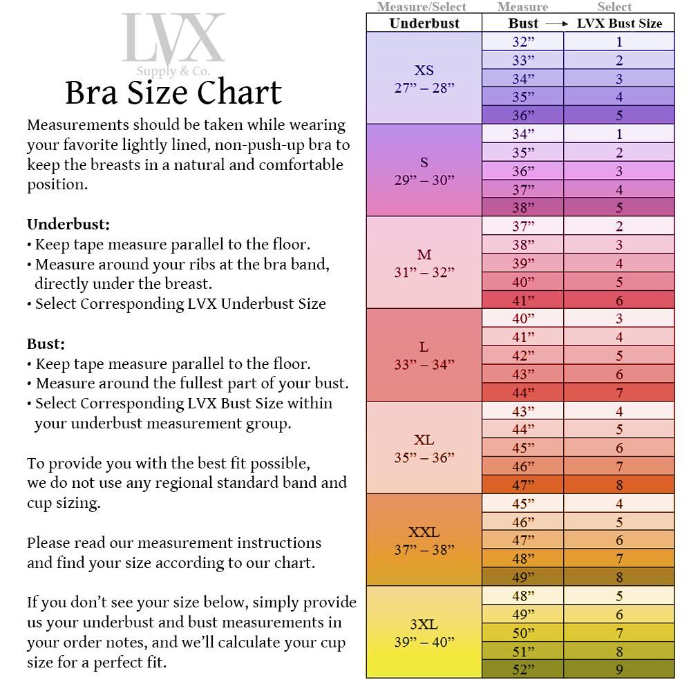 Size Guide – LUXHAVE