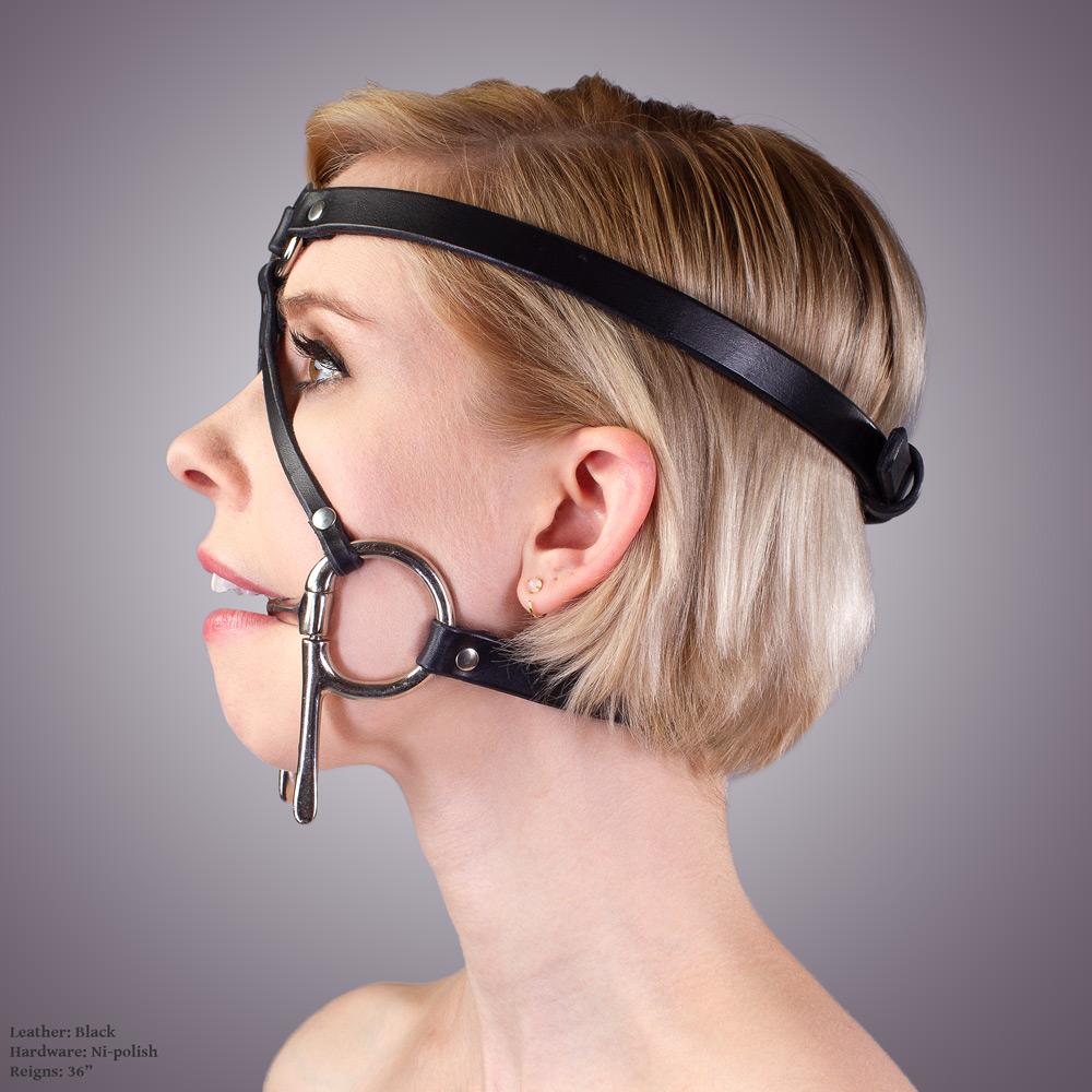 Quick-Release Ball Gag with Leather Collar