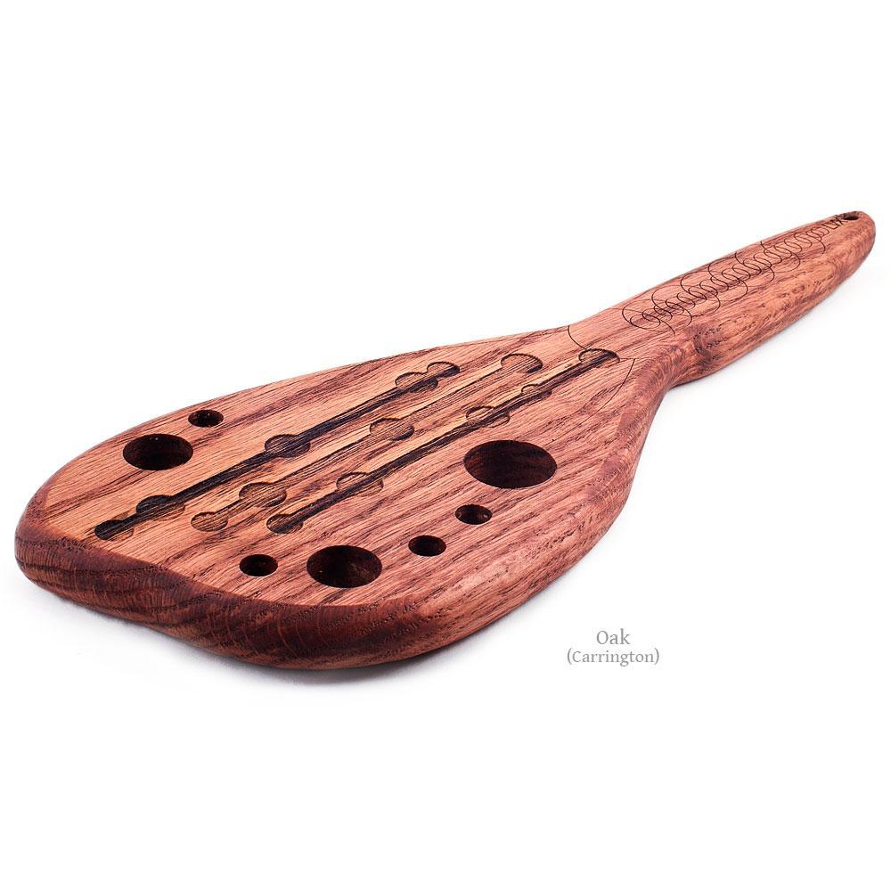 Tulipwood fraternity spanking paddle - Carved Kink