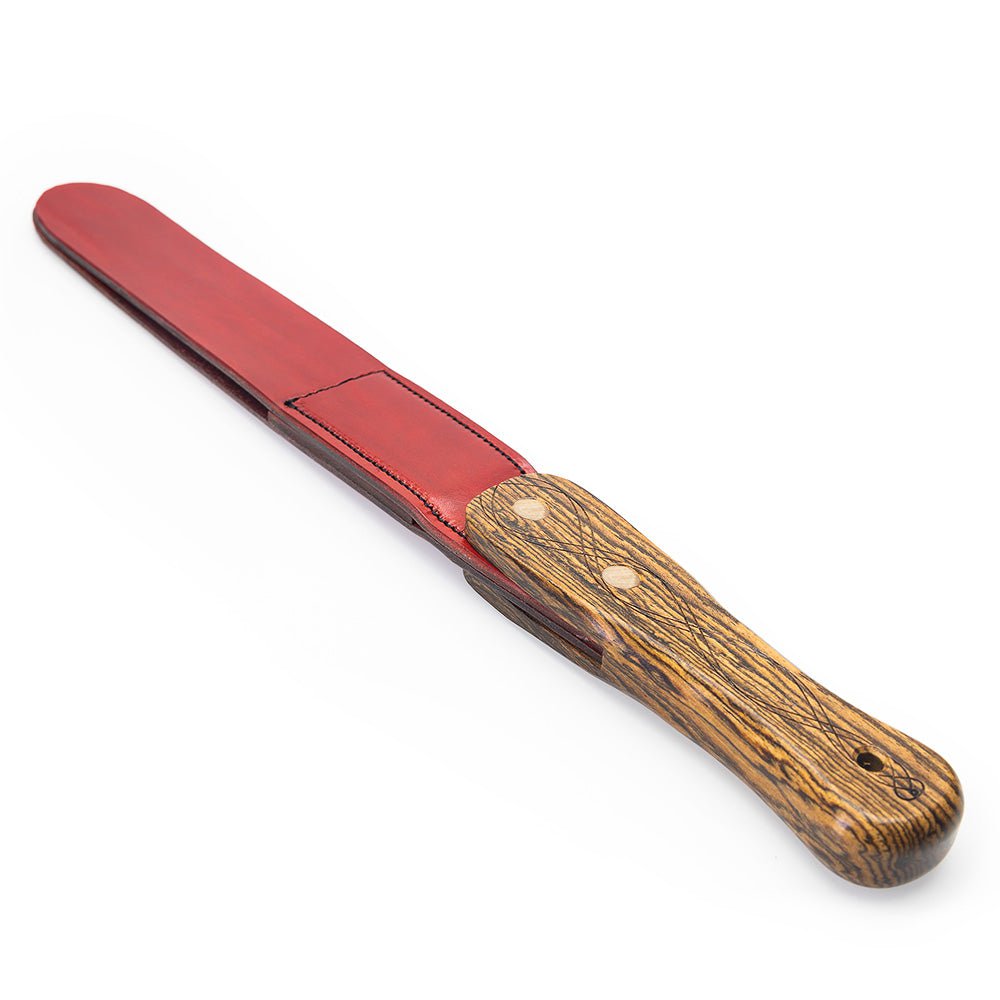 Floral Design Leather BDSM Paddle