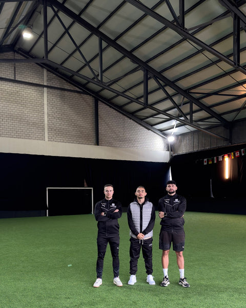 Jan, Devin und Nic in der 360Footballarena