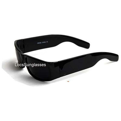 Gangster locs SUPER dark black sunglasses Cat 4 –