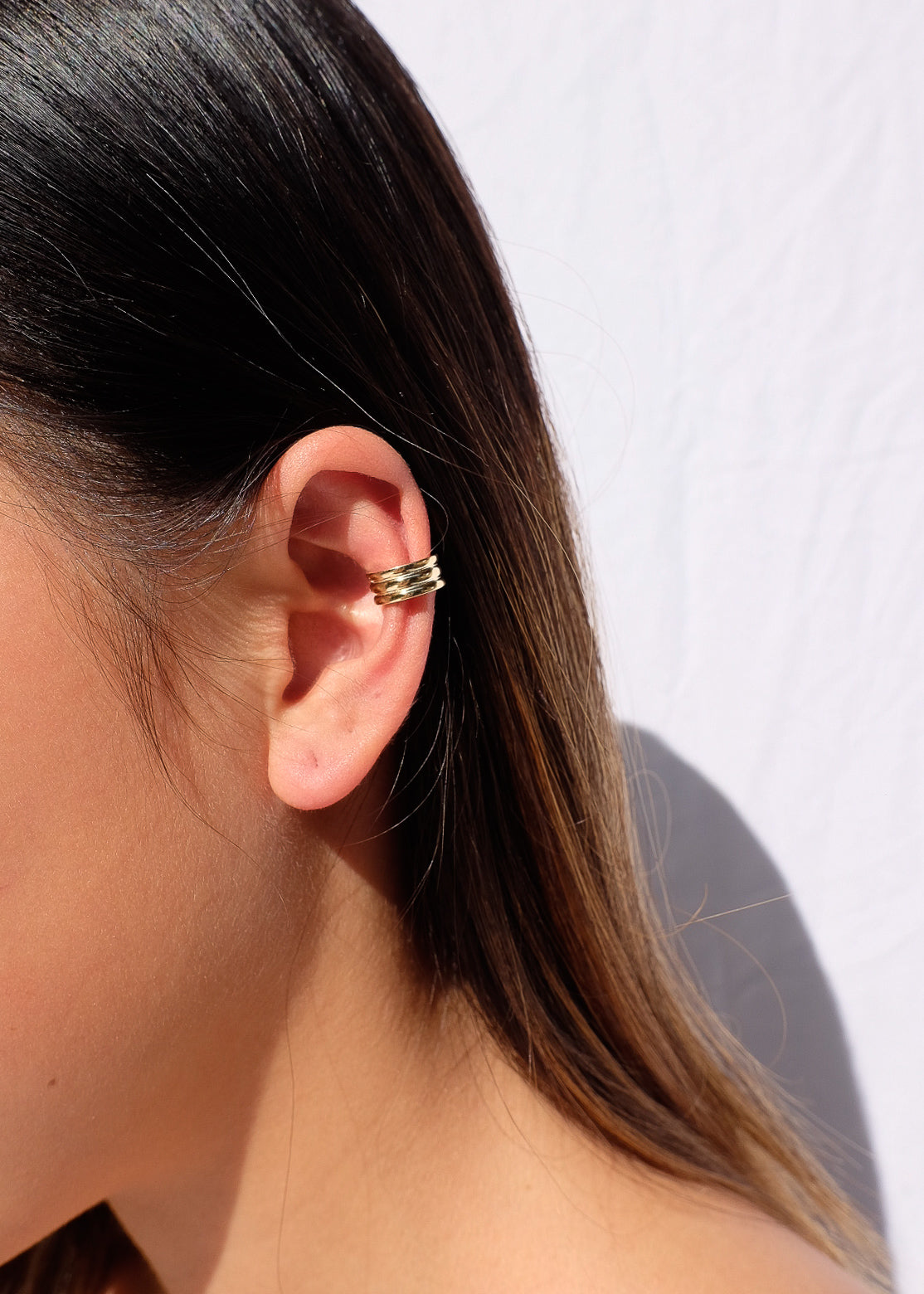 Multi Band Ear Cuffs in Silver - Renah Jae