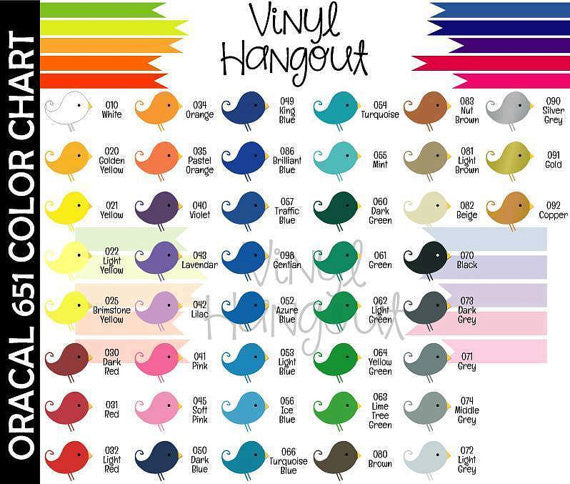 oracal 651 color chart free