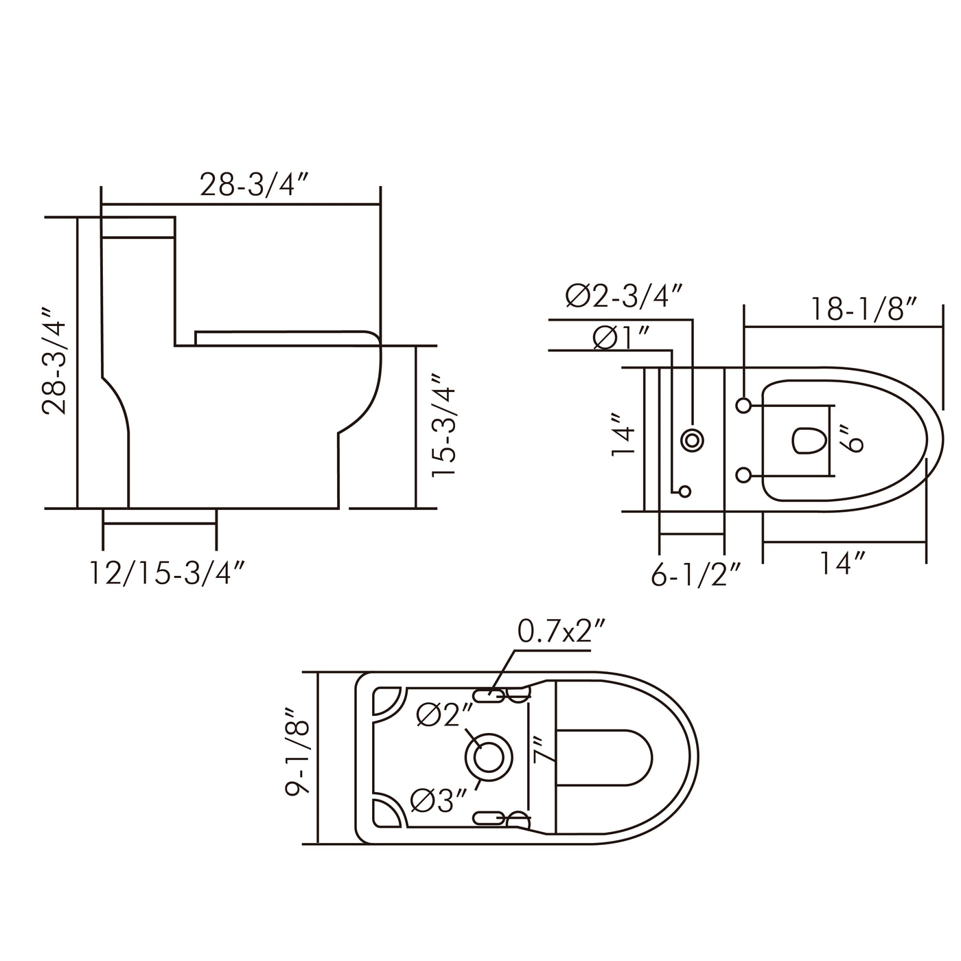 Dax Bsn 76 Dax One Piece Oval Toilet With Soft Closing Seat And Dual Ghi Home Innovations Llc 33 Estate Frydendahl Unit 109 St Thomas Usvi Beyond Baths