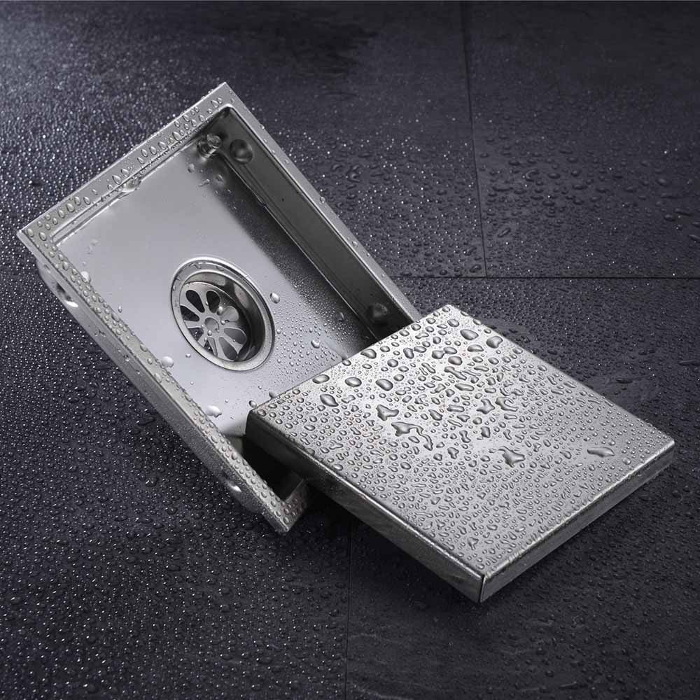 Free Shipping Tile Insert Square Floor Waste Grates Bathroom