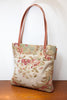 Lovely Ruth + Nelly Antique Floral Double Sided Needlepoint Bag