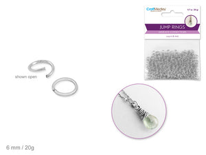 Jump Rings 6MM Silver
