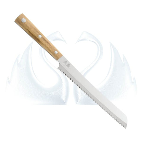 Due Cigni Hakucho Olive Handle Bread Knife 21cm