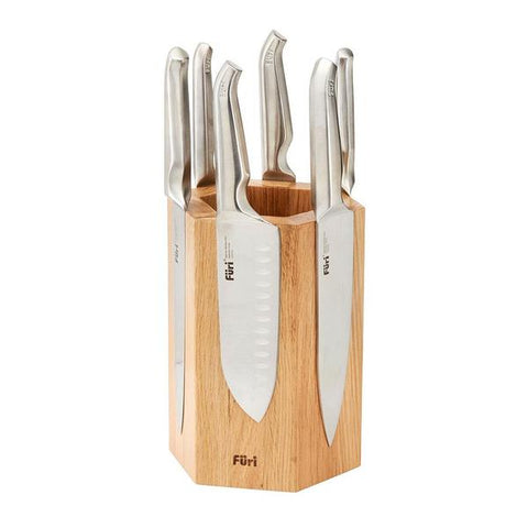 Furi Pro Magnetic Hexagonal Knife Block 7 Pc Set