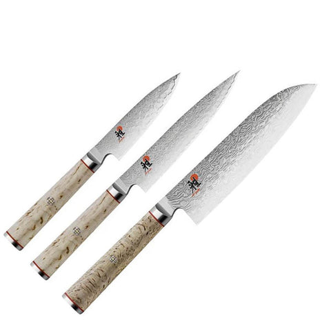 Miyabi 5000MCD Paring Utility Santoku Knife 3 Pc Set