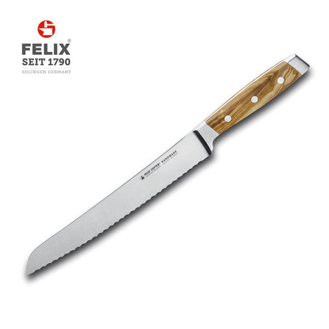 FELIX First Class Wood Bread Knife 22cm