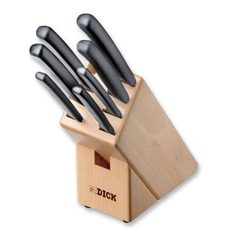 F Dick Pro-Dynamic Wooden Knife Block 7 Pc Set