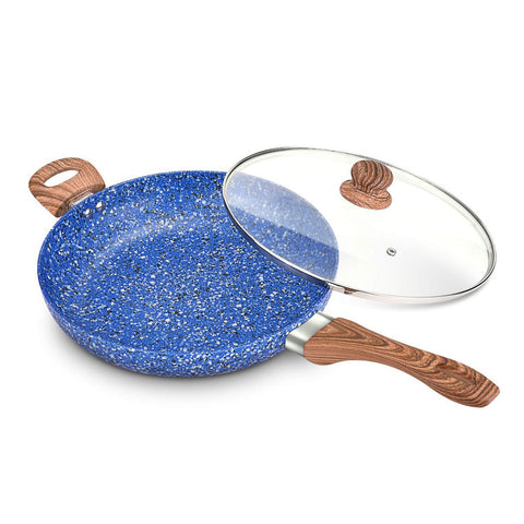 Michelangelo 8 Inch Frying Pan Nonstick with Lid, Nonstick Pan with Lid,  Small Frying Pan with Lid, Non Stick Frying Pan with Diamond Coating