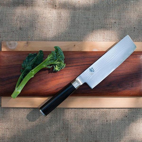 SHAN ZU Kitchen Knife Nakiri, Japanese Knife of 16,5 cm, Chef Knife German  Stainless Steel, Knife for Vegetables Professional with Ergonomic Handle