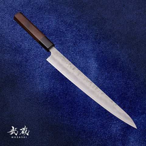 Musashi Silver Steel #3 Rosewood Sujihiki Slicing Knife 24cm