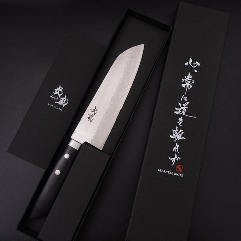Musashi VG-10 Steel Western Handle Santoku Knife 17cm