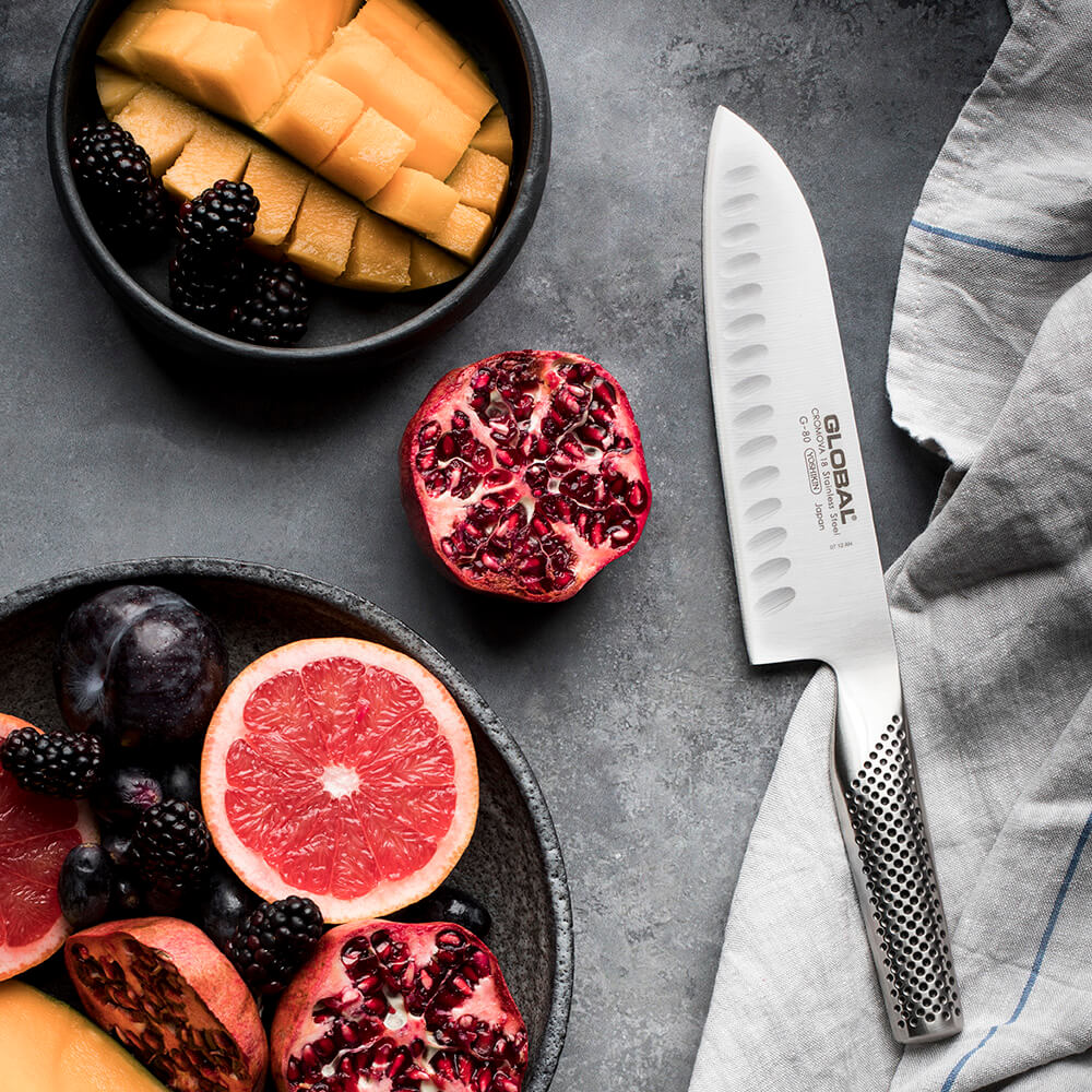 Global 10-Piece Stainless Steel Knife Block Set