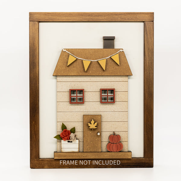 Fall Cottage | 8x10 Insert (Size B) | Frame Not Included