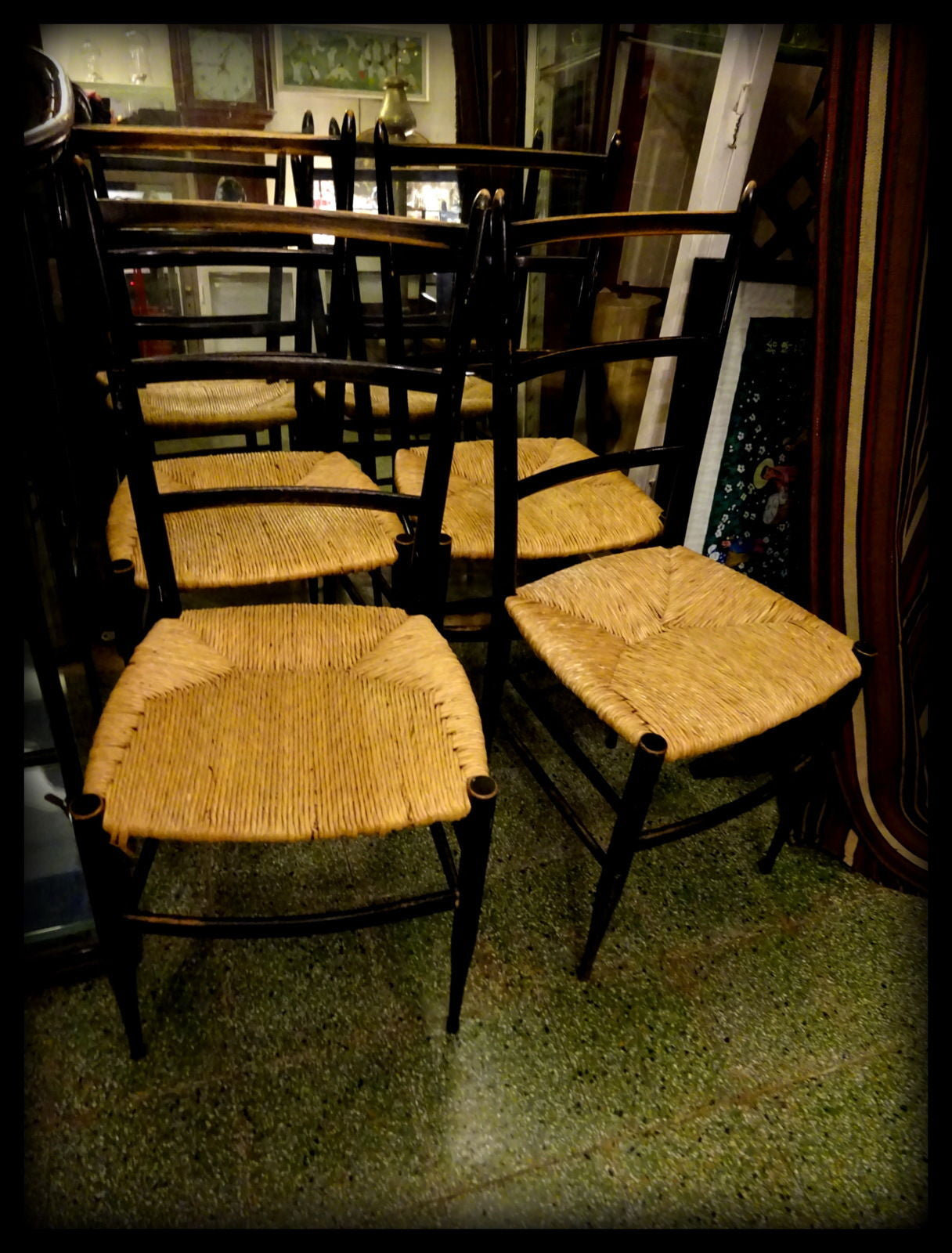 A Set Of Four Mid 20th Century Italian Designer Dinning Chairs