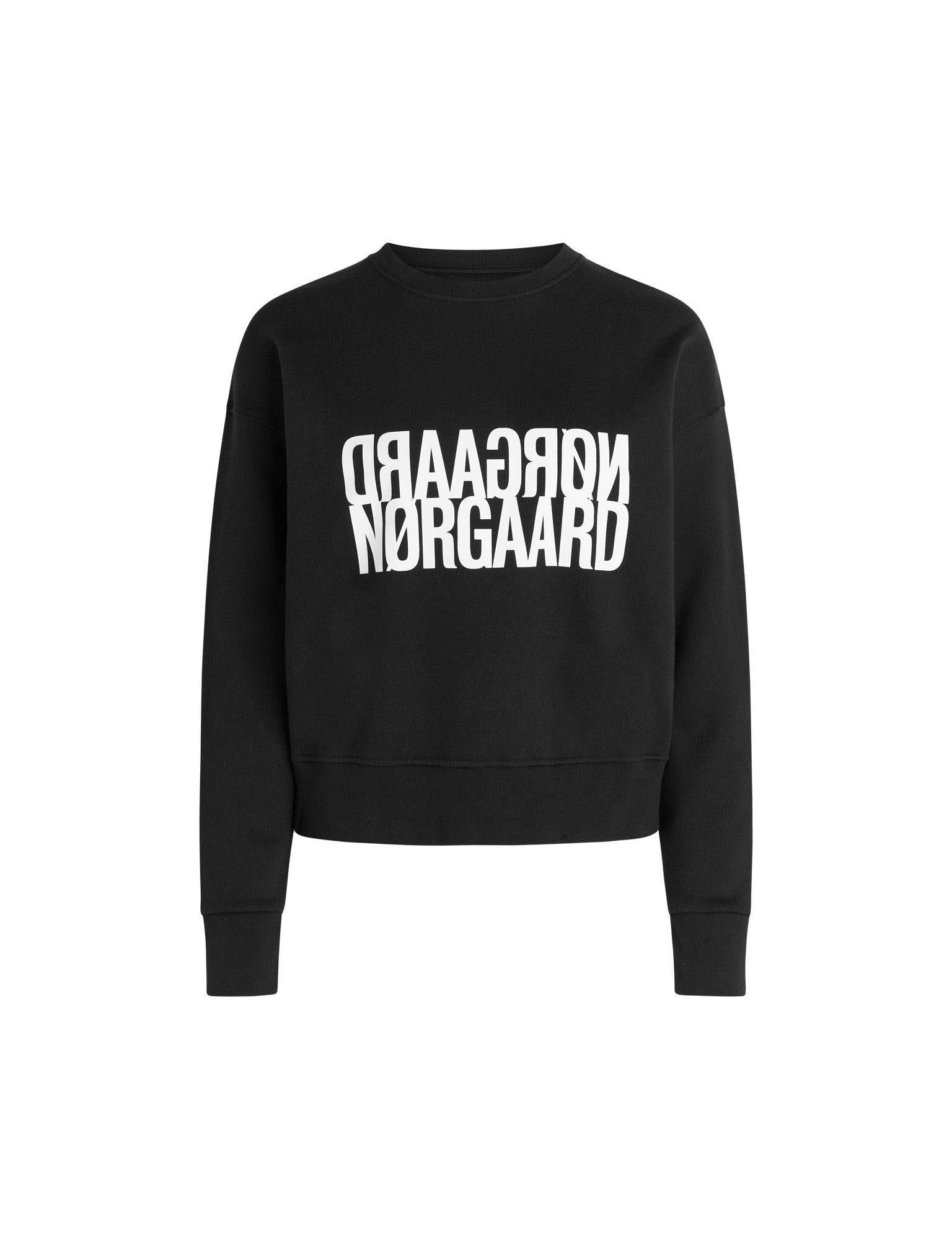 Organic Sweat Tilvina Sweatshirt, Black - MADS NØRGAARD product image