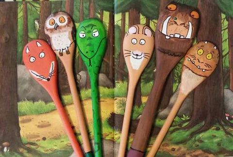 Wooden Spoon Art featuring Julia Donaldson characters