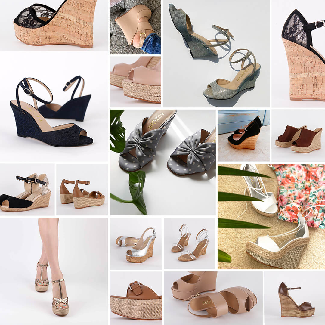 high end wedge shoes