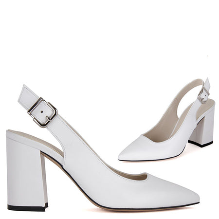 slingback white